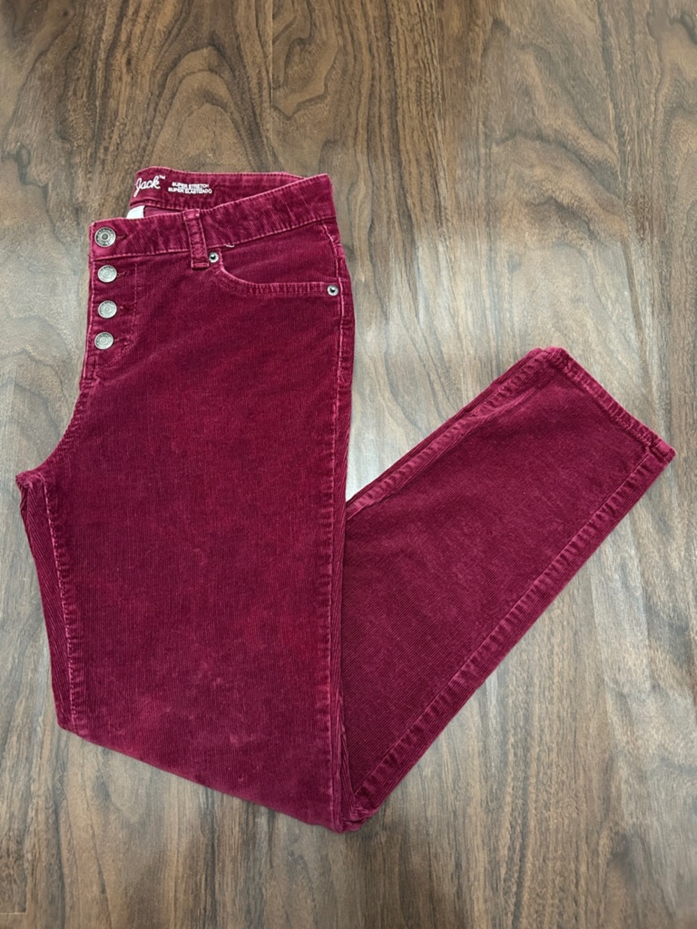 Cat & Jack High-Rise Corduroy Jeans Burgundy